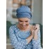 Hippe Chemo mutsjes chemo - Turban Gala - Blue Denim - chemo muts winkel
