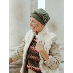 Turban Gala - army green - chemo hat / alopecia turban Turban Gala - army green - chemo hat / alopecia turban
