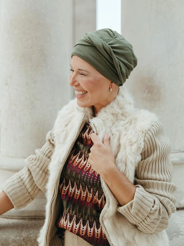 Chemo mutsjes chemo - Turban Gala - army green - chemo muts winkel