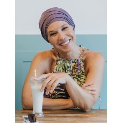 Turban Gala - lilac - chemo hat / alopecia turban