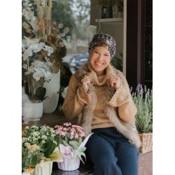 Hippe chemo mutsjes winkel - Mutsje Lucia Pixelated Melange - chemo muts winter