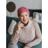 Mutsje Lucia Burgundy Rose - chemo mutsje / alopecia hoofdbedekking Hippe chemo mutsjes winkel - Mutsje Lucia Burgundy Rose