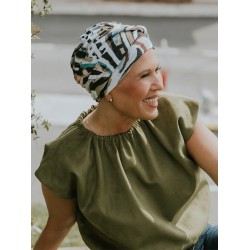 Hippe chemo muts winkel - Mutsje Lucia Art Nouveau - chemo mutsjes zomer