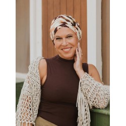 Hippe chemo muts winkel - Mutsje Lucia Artistic Flow - chemo mutsjes zomer