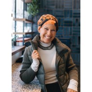 Hat Lucia Colorful Botanic - chemo hat / alopecia headwear