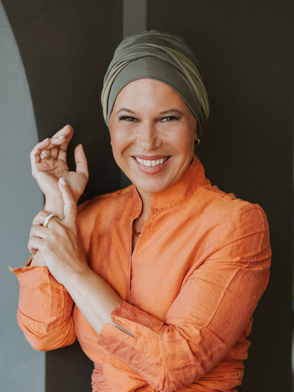 Hippe chemo mutsjes winkel - Mutsje Lucia Duo Olive