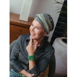 Hat Lucia Duo Olive - chemo hat / alopecia headwear