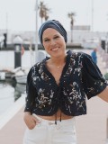 Hat Lucia Duo Lake - chemo hat / alopecia headwear