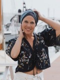 Hat Lucia Duo Lake - chemo hat / alopecia headwear
