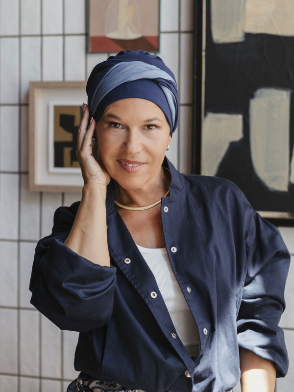 Hat Lucia Duo Lake - chemo hat / alopecia headwear