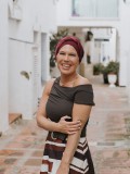 Hippe chemo mutsjes winkel - Mutsje Lucia Duo Merlot