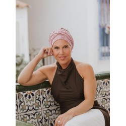 Hippe chemo mutsjes winkel - Mutsje Lucia Floral Pink - chemo muts zomer