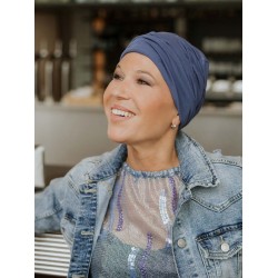 Top Sansa - Cobalt Blue - chemo hat / alopecia turban Top Sansa - Cobalt Blue - chemo hat / alopecia turban