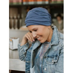 Top Sansa - Cobalt Blue - chemo hat / alopecia turban Top Sansa - Cobalt Blue - chemo hat / alopecia turban
