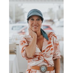 Chemo Pet dames Sofia Ocean Blue - hippe chemo mutsjes zomer