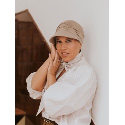 Chemo pet dames chemo mutsjes - Pet Sonia Grijs khaki