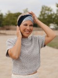 Top Susan Blurred Dunes - cancer hat / alopecia headwear