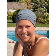 chemo mutsjes zwemmen - zwem mutsje staal blauw - badmuts
