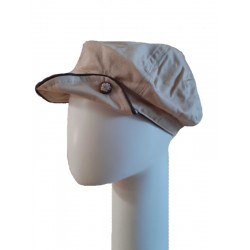 Kids Pet bakerboy Button Beige and brown - chemo pet voor meisjes - EN