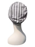 Cap Diane Grey/white - chemo hat / alopecia headwear