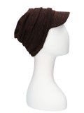 Cap Diane winter - dark brown - chemo hat / alopecia headwear