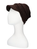 Cap Diane winter - dark brown - chemo hat / alopecia headwear