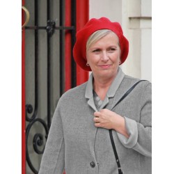 Beret Eva - Red - chemo hat / alopecia beret Beret Eva - Red - chemo hat / alopecia beret
