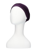 Comfortable hat Iris Aubergine - chemo hat / alopecia hat