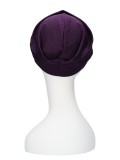 Comfortable hat Iris Aubergine - chemo hat / alopecia hat