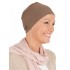 Nachtmutsje Elisa Taupe - chemo mutsje / alopecia mutsje Chemo slaapmuts Elisa Taupe - chemo mutsjes Lookhatme / alopecia mutsje
