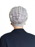 Mutsje Maya wit patroon - mutsje voor chemo / alopecia mutsje Mutsje Maya wit patroon - mutsje voor chemo / alopecia mutsje