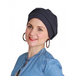 Mutsje Maya Navy - chemo mutsje / alopecia mutsje Chemo mutsjes Mooihoofd - Mutsje Maya Navy