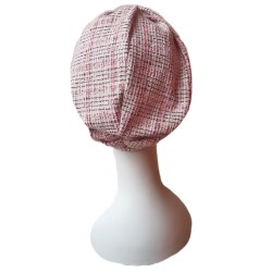 Mutsje Maya Chanelli Pink Sparkle - chemotherapie mutsje - alopecia hoofdbedekking Mutsje Maya Chanelli Pink Sparkle - chemomuts - alopecia hoofdbedekking
