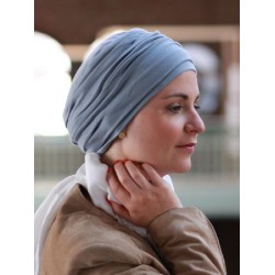 Top Noa blauwgrijs- chemotherapie mutsje / alopecia mutsje Chemo mutsjes Lookhatme - Top Noa blauwgrijs