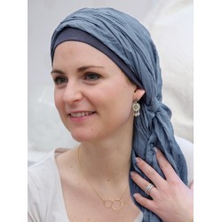 Scarf-hat New Delhi Jeans - chemo headscarf / alopecia scarf Scarf-hat New Delhi Jeans - chemo headscarf / alopecia scarf