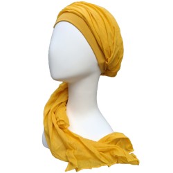 Scarf-hat New Delhi Ocher- chemo headscarf / alopecia scarf Scarf-hat New Delhi Ocher- chemo headscarf / alopecia scarf