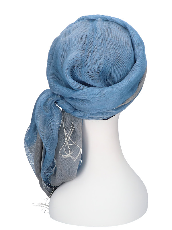 Scarf-hat Denim - chemo scarf