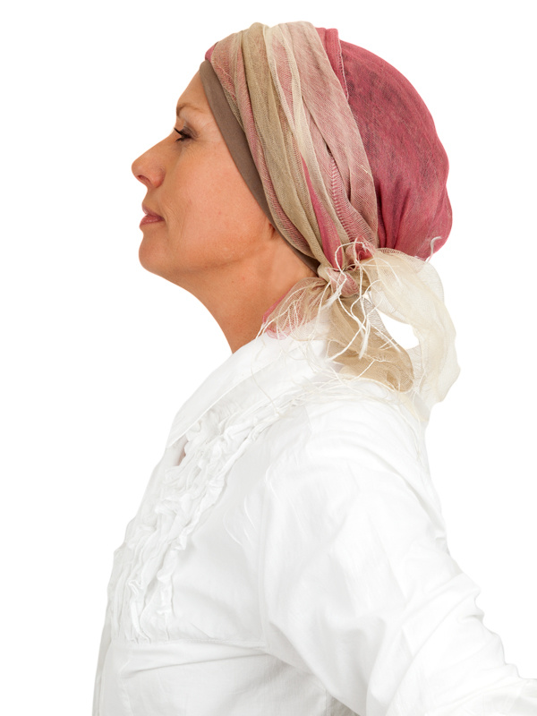 Sjaalmutsje Pink - chemo sjaal of alopecia sjaal