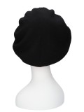 Beret Eva - Black - chemo hat / alopecia beret