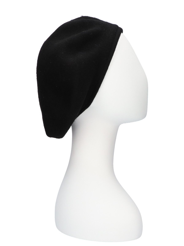 Beret Eva - Black - chemo hat / alopecia beret