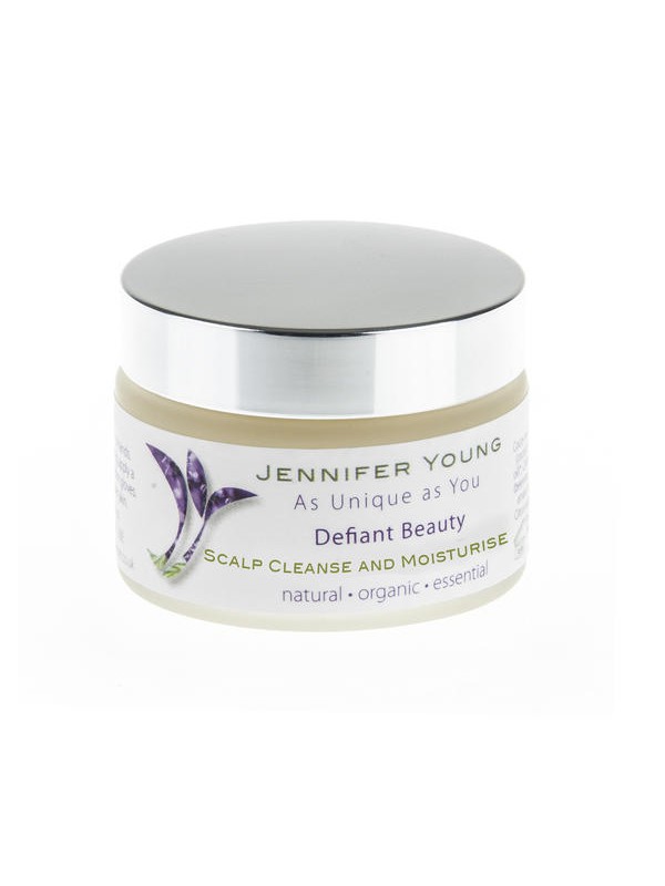 Defiant Beauty Scalp Cleanse en moisturise balsem verkrijbaar bij Mooihoofd voor chemo mutsjes en cosmetica