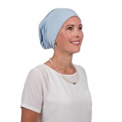 Top Tio lichtblauw - chemo muts/ alopecia headwear goedkope chemo mutsjes Mooihoofd - Top Tio lichtblauw - chemomuts / alopecia headwear