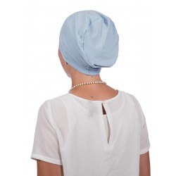 Top Tio lichtblauw - chemo muts/ alopecia headwear goedkope chemo mutsjes Mooihoofd - Top Tio lichtblauw - chemomuts / alopecia headwear