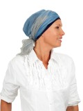 Scarf-band jeans - chemo headwear summer