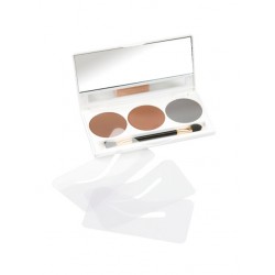 Wenkbrauw set donker Wenkbrauw set donker verkrijbaar bij Mooihoofd voor chemo mutsjes en cosmetica